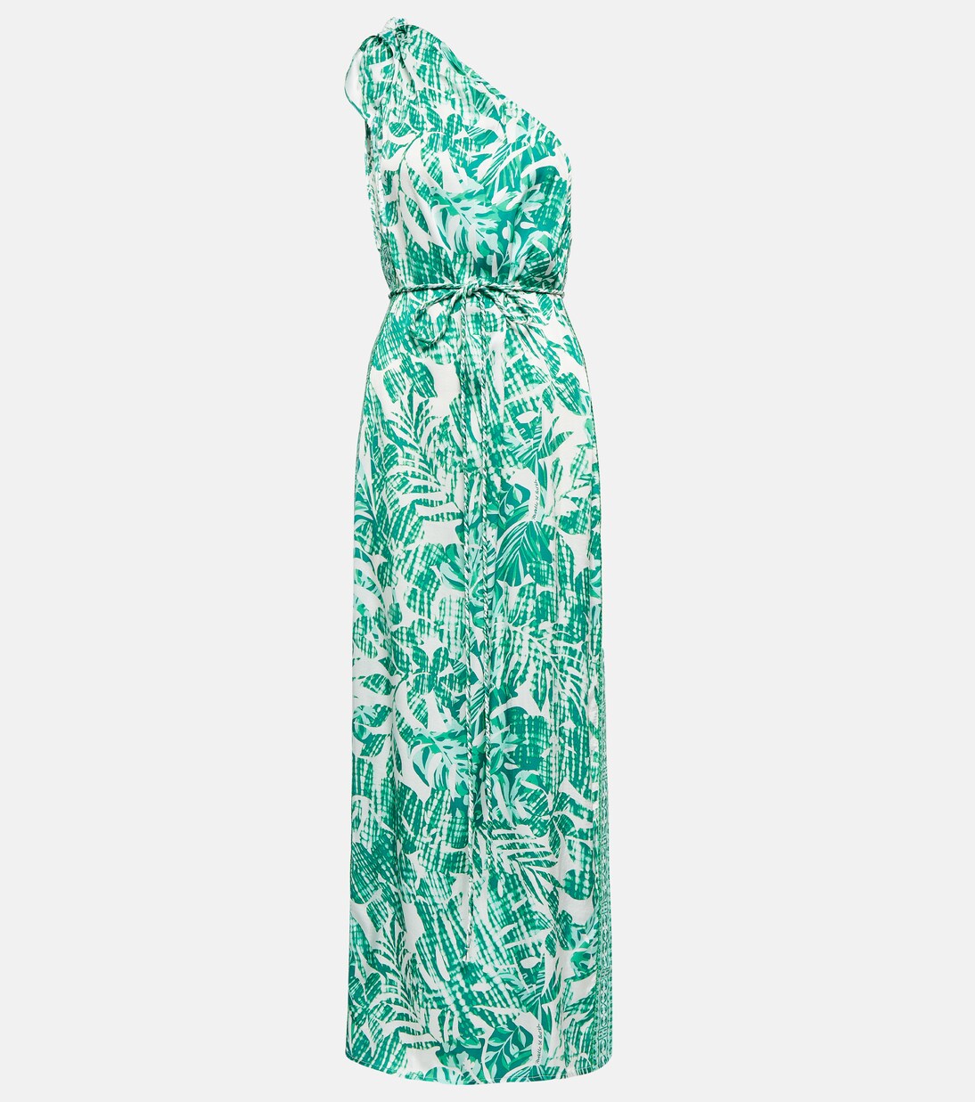 Isabelle printed one-shoulder kaftan | Poupette St Barth