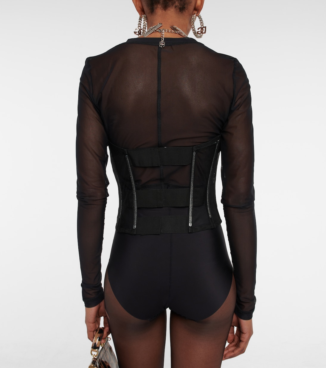 x Kim – Bustier en tulle à ornements | Dolce&Gabbana