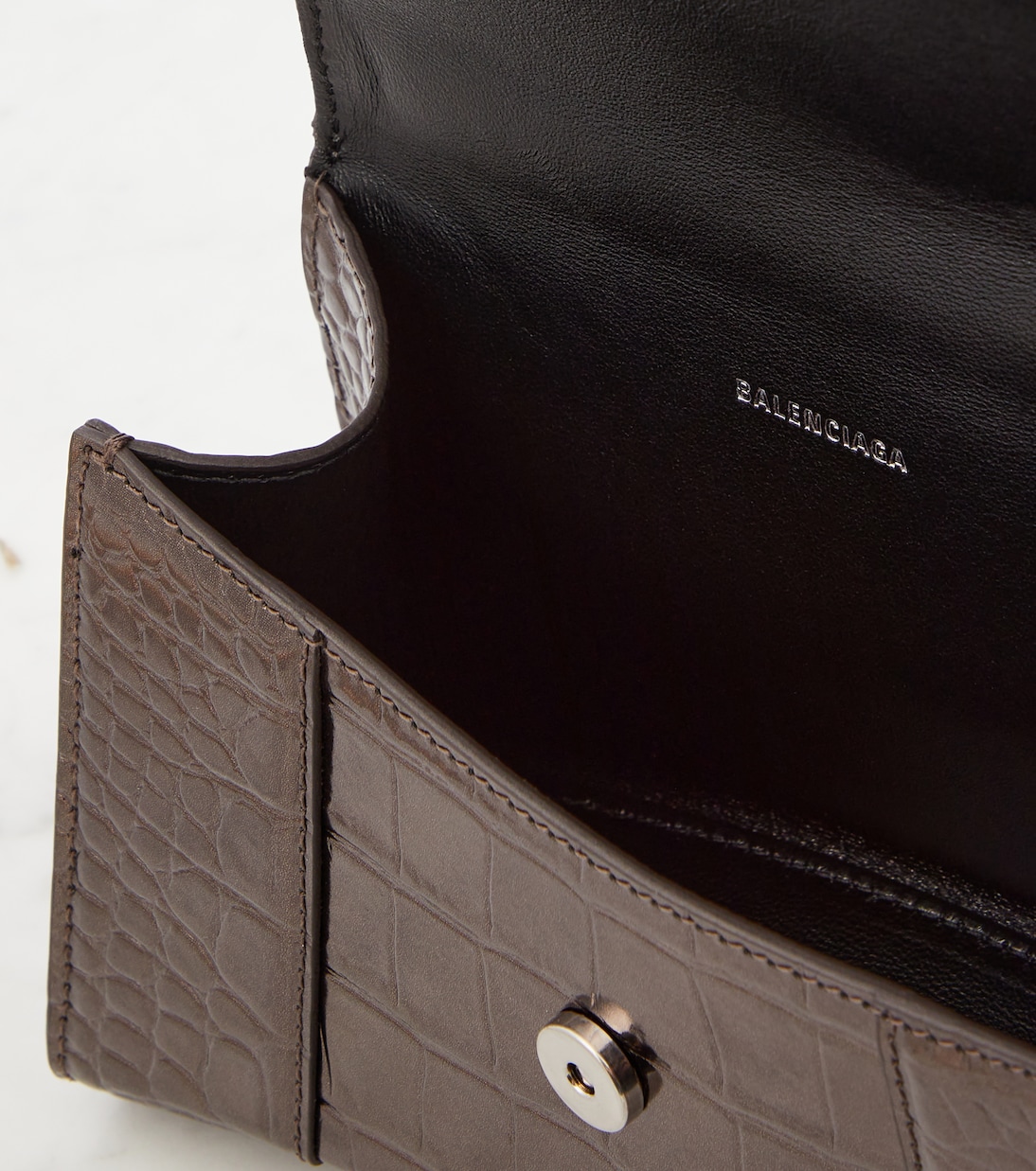 Sac Hourglass XS en cuir embossé | Balenciaga