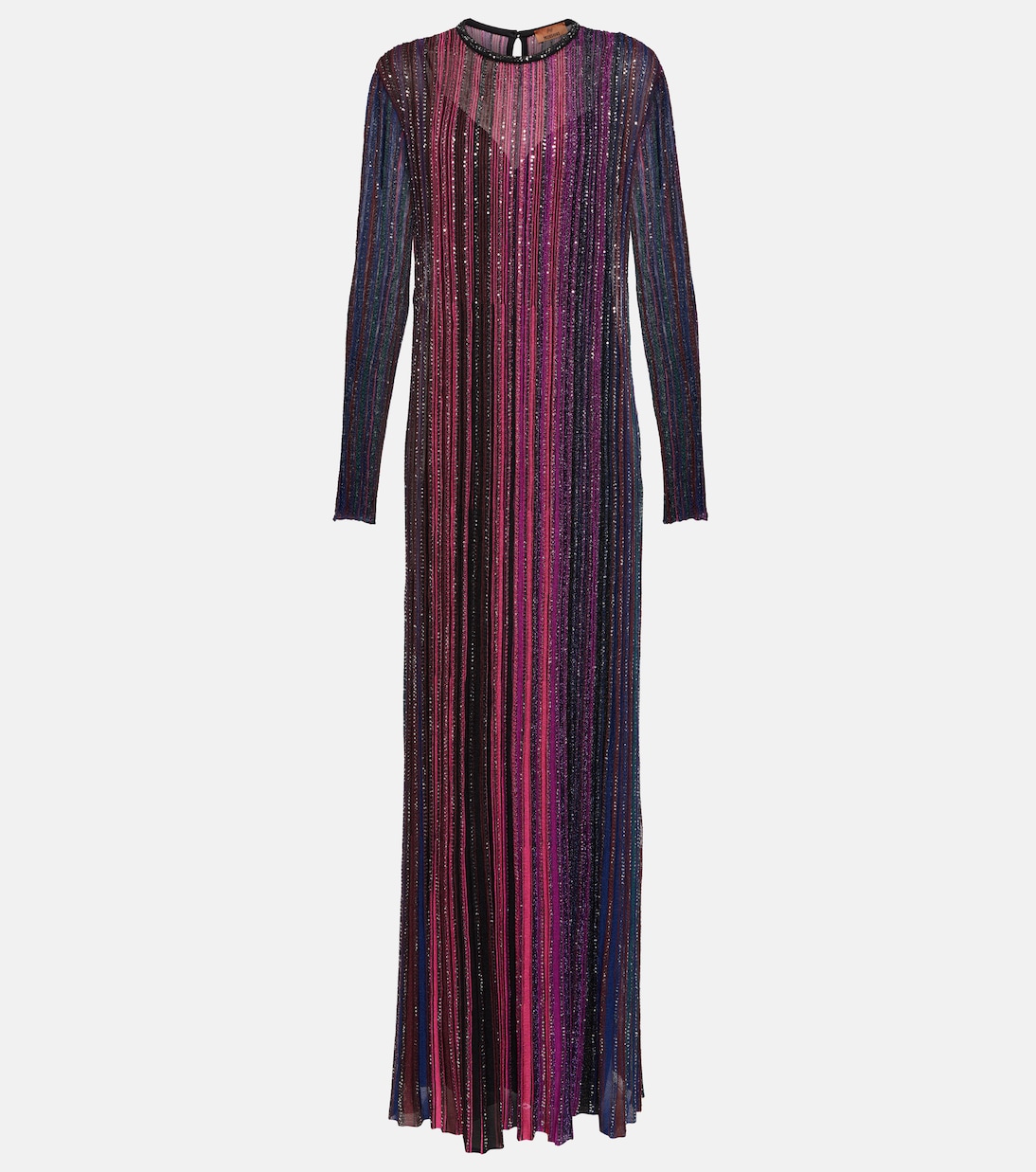Vestido largo de punto de lamé | Missoni