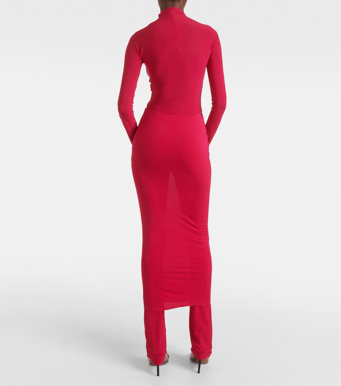 Pantaloni in jersey a vita alta con gonna | Alaïa