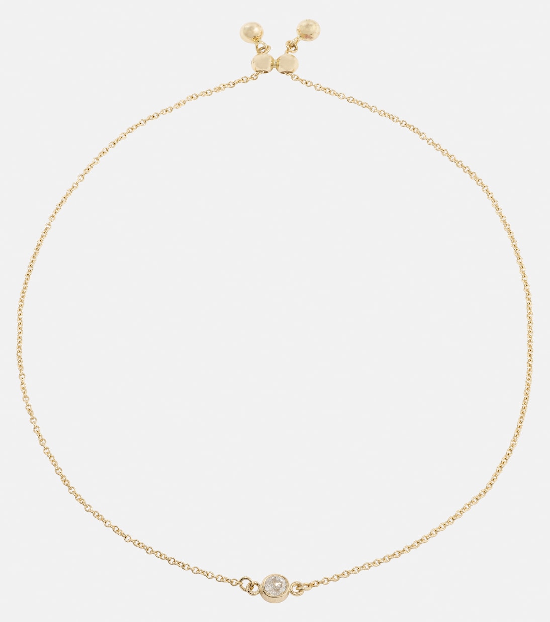 14kt gold bracelet with diamond | Stone and Strand