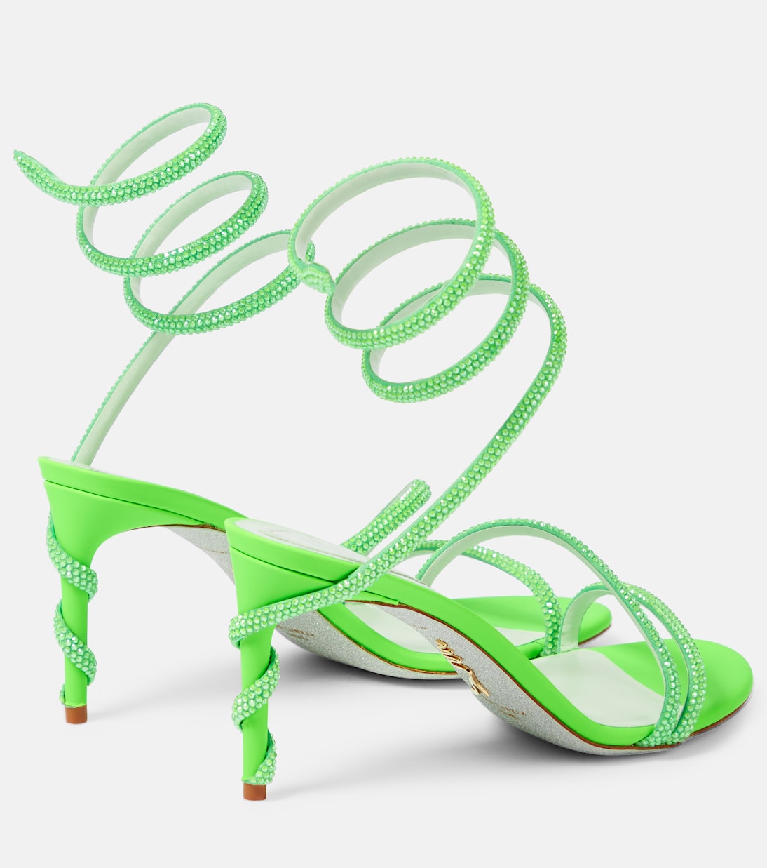 Sandales Margot en satin à ornements | Rene Caovilla