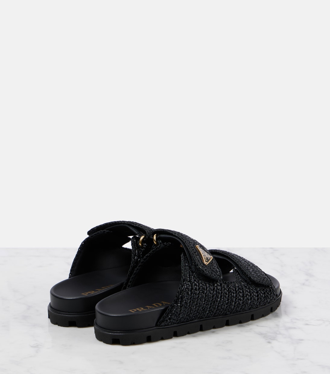 Sandalen aus Häkelstrick | Prada