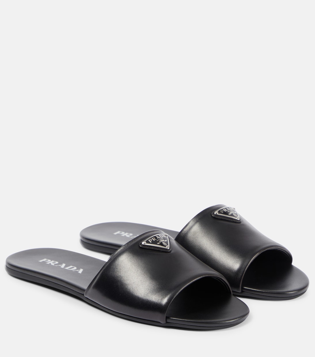 Leather slides | Prada