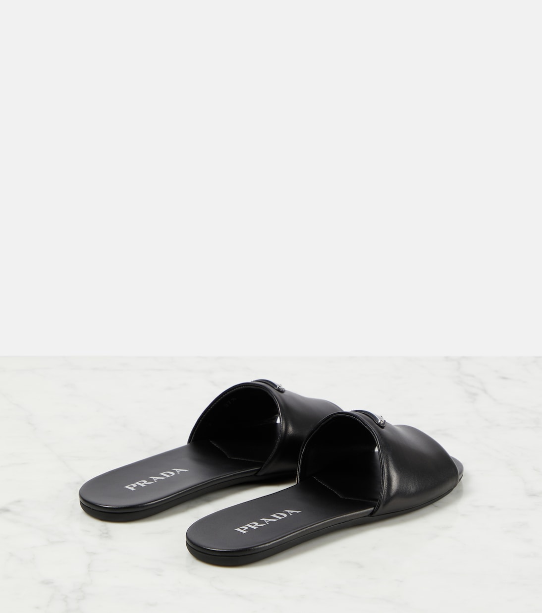 Leather slides | Prada