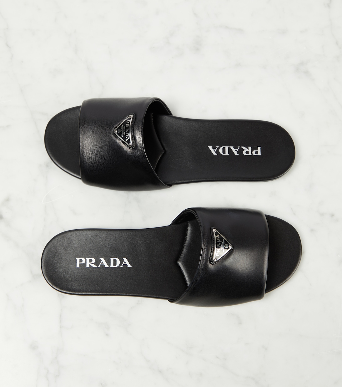 Leather slides | Prada
