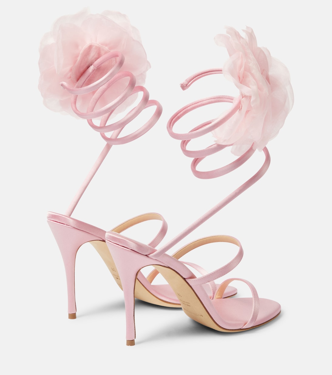 Sandales en satin à fleurs | Magda Butrym