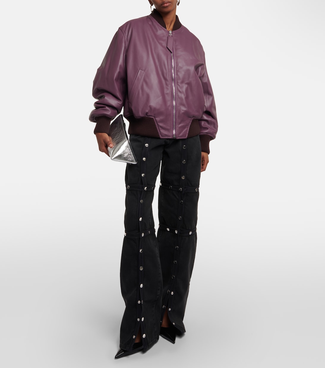 Veste bomber Anja en cuir | The Attico