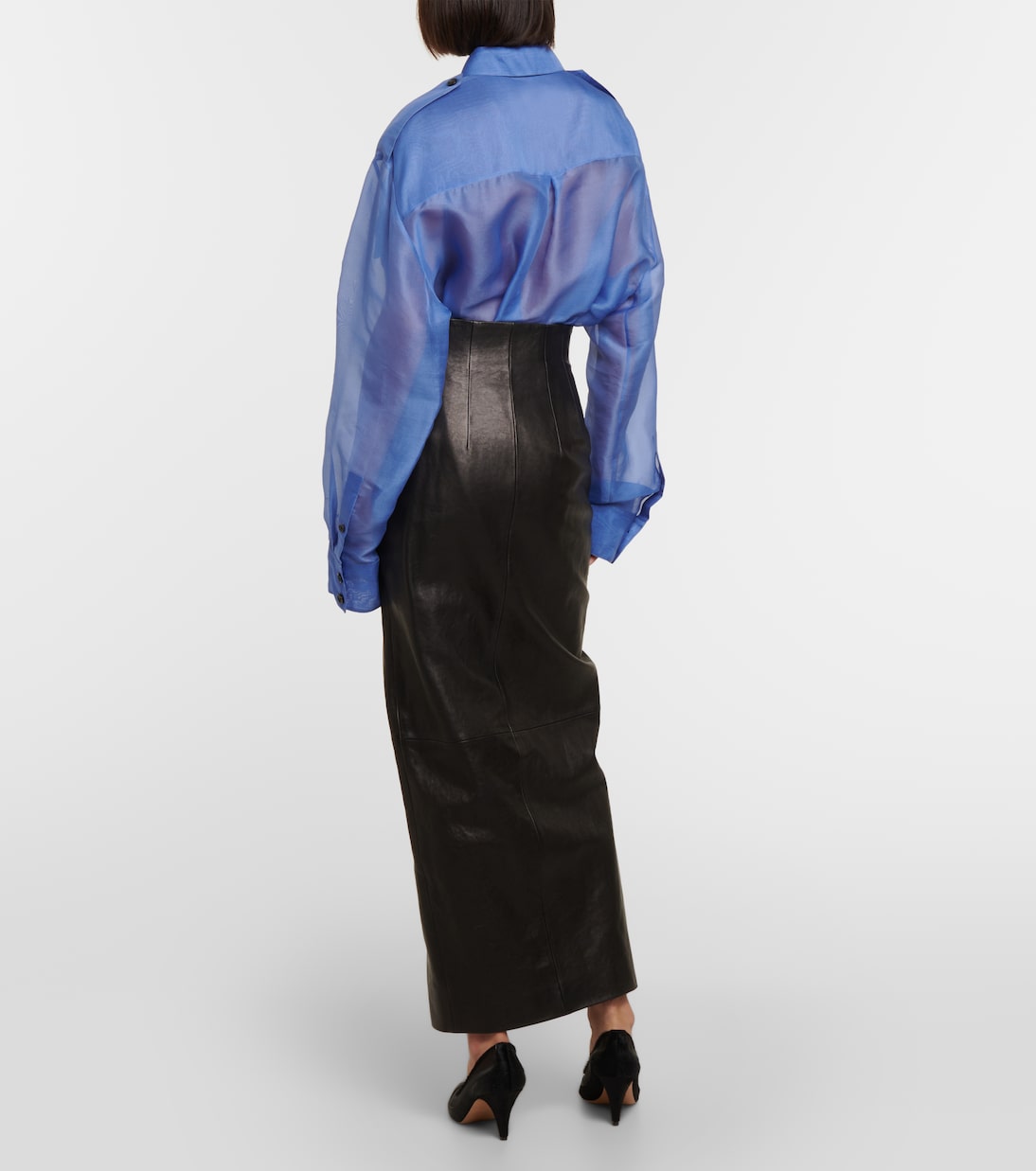 Gonna lunga Ruddy in pelle a vita alta | Khaite