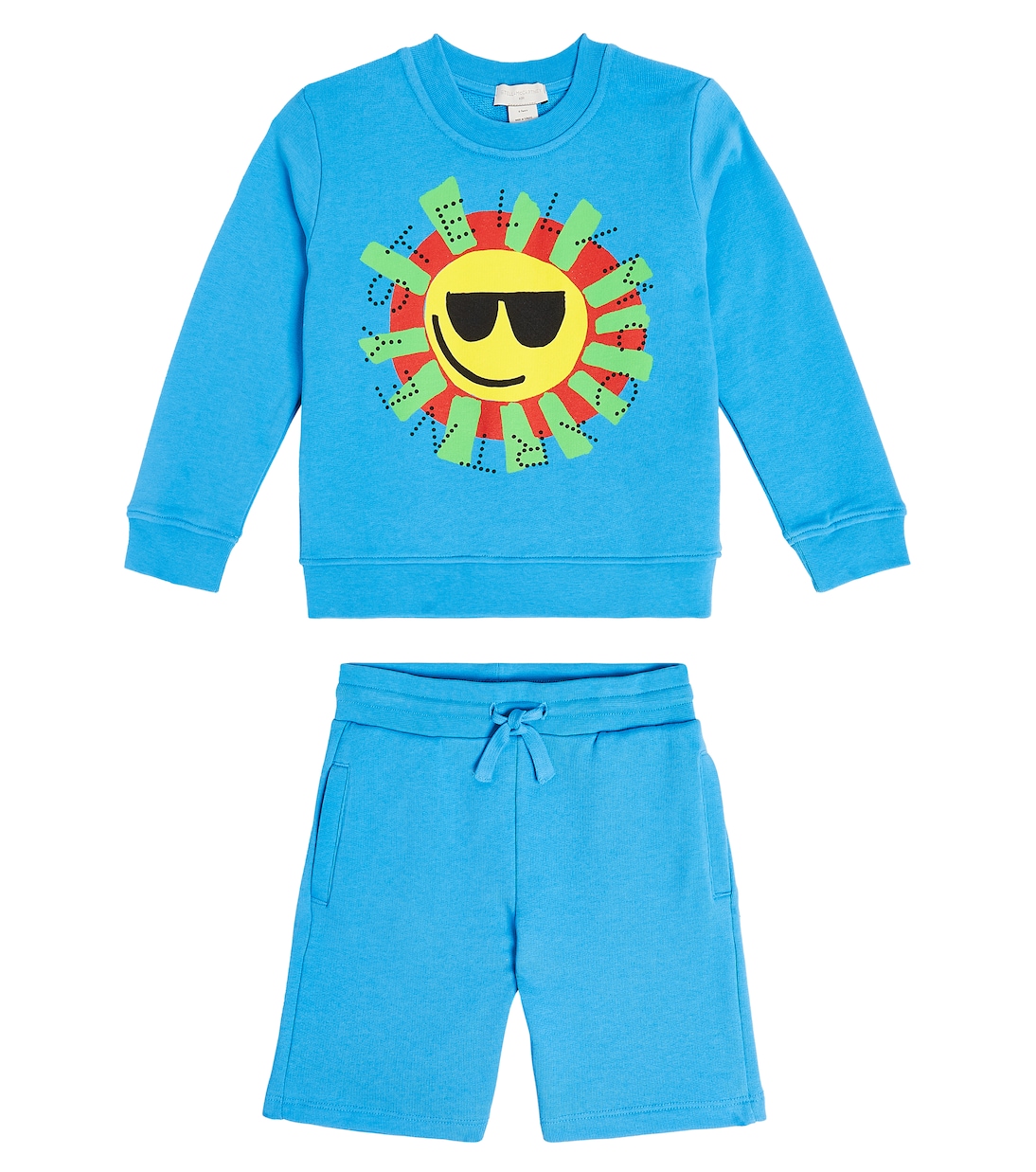 Set de sudadera y shorts de algodón | Stella McCartney Kids