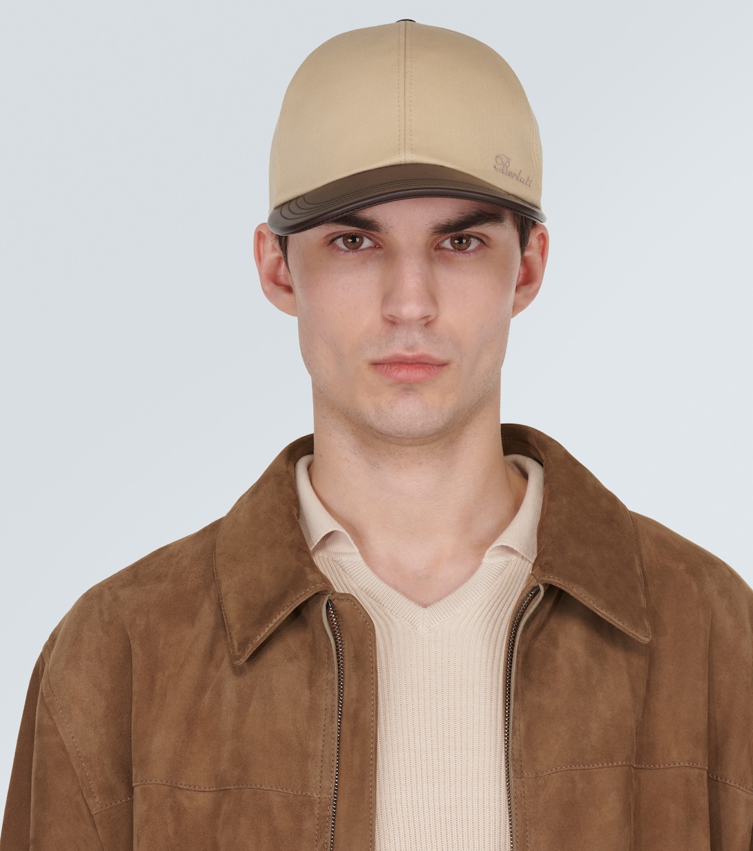 Gorra de algodón con piel | Berluti