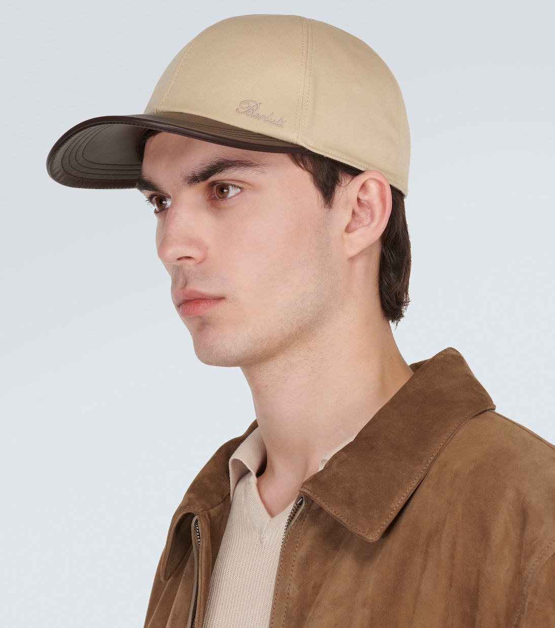 Gorra de algodón con piel | Berluti