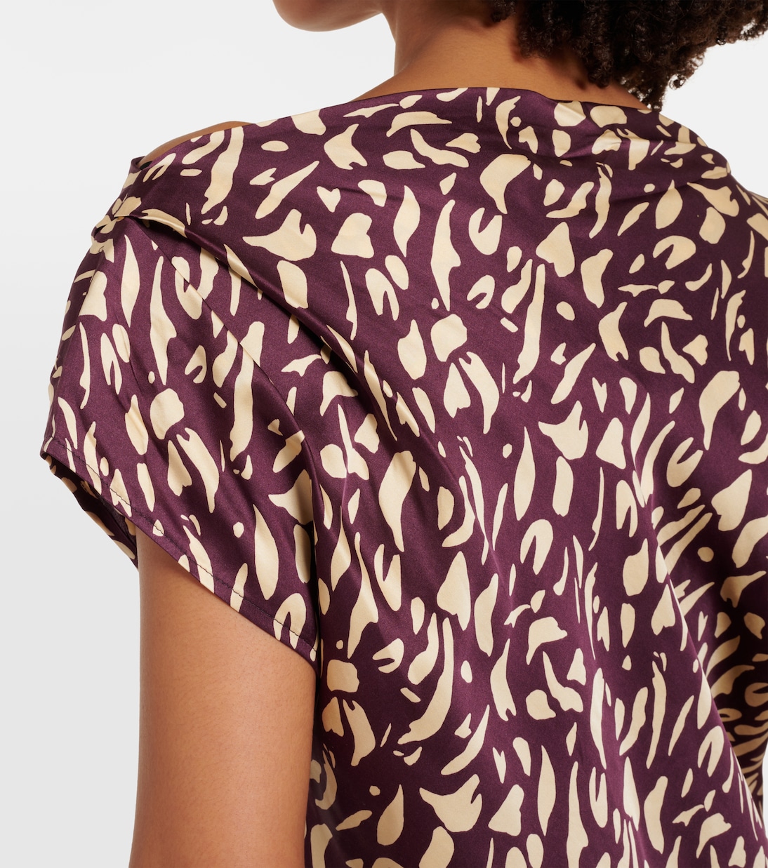 Top Devi de satén estampado | Velvet