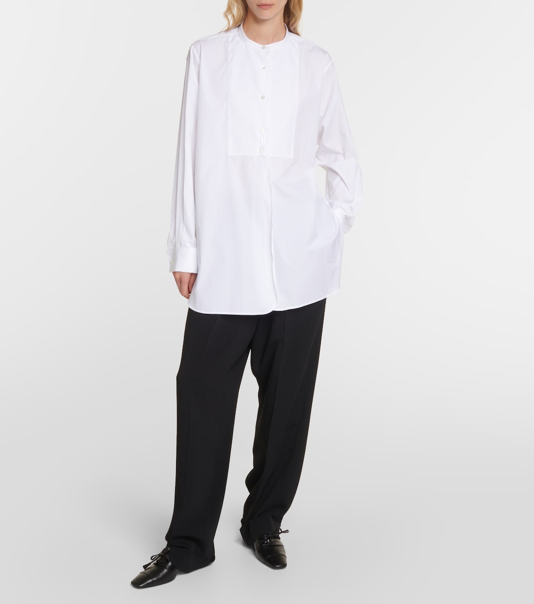 Oversize-Hemd Amalia aus Baumwollpopeline | The Row