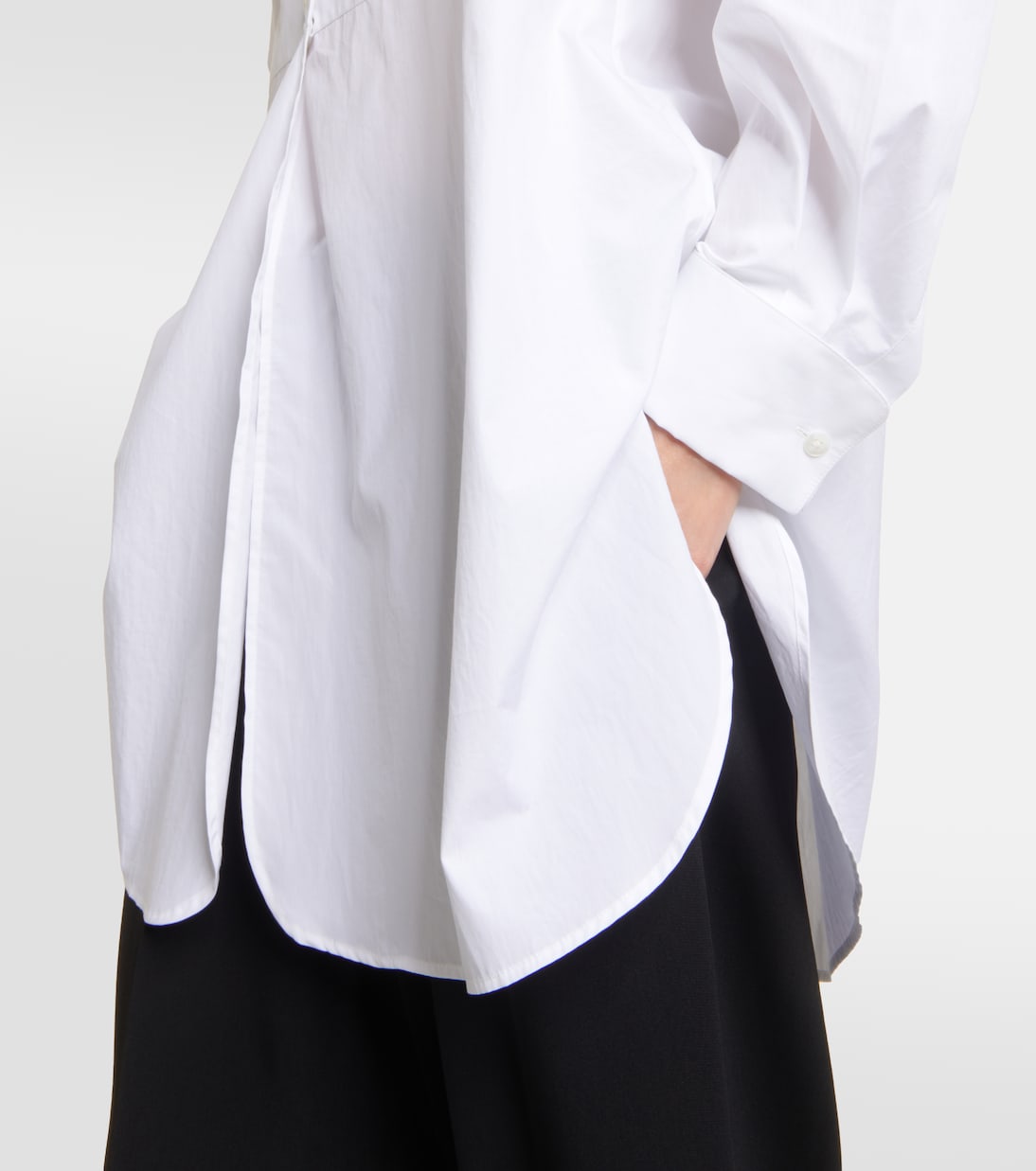 Oversize-Hemd Amalia aus Baumwollpopeline | The Row