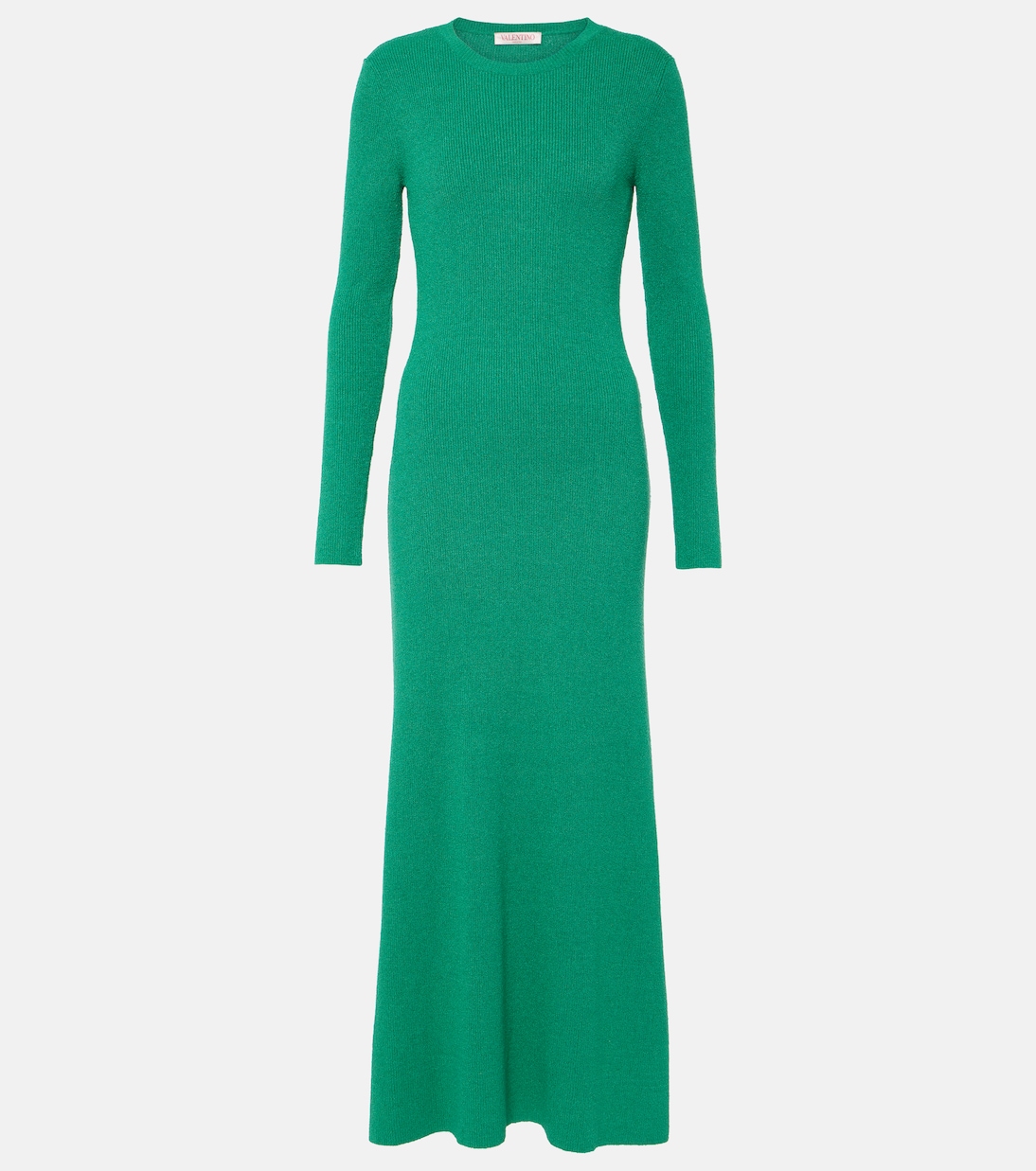 Vestido midi de bouclé de seda | Valentino