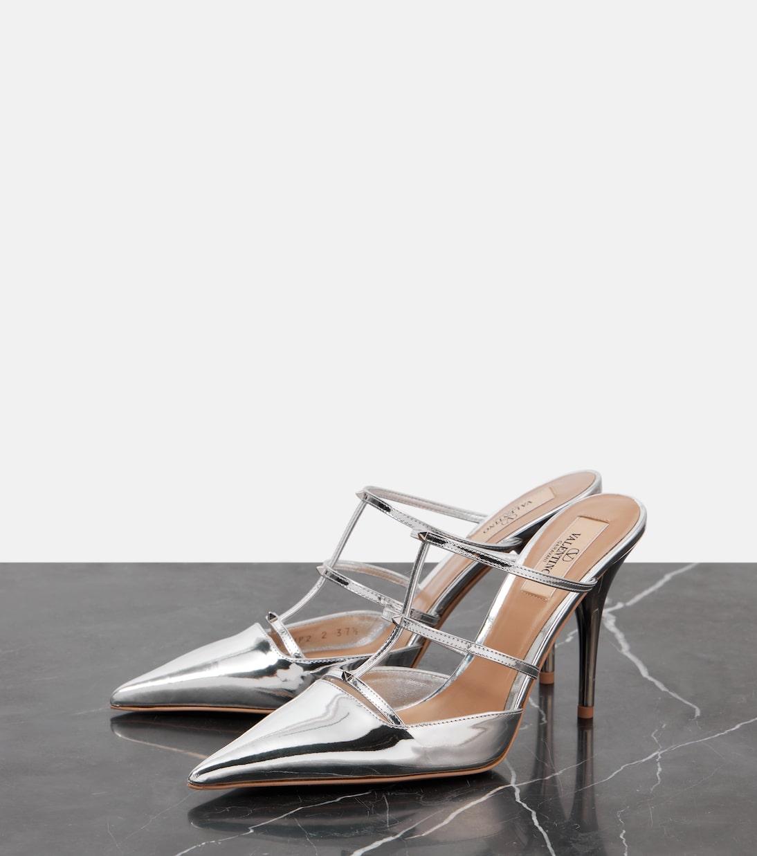 Mules Wispy Rockstud in pelle | Valentino Garavani
