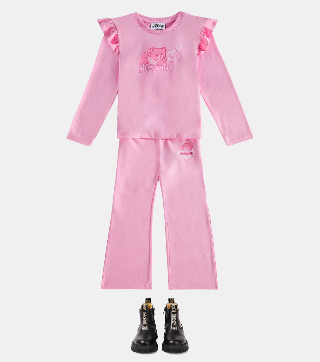 Teddy Bear cotton-blend sweatpants | Moschino Kids
