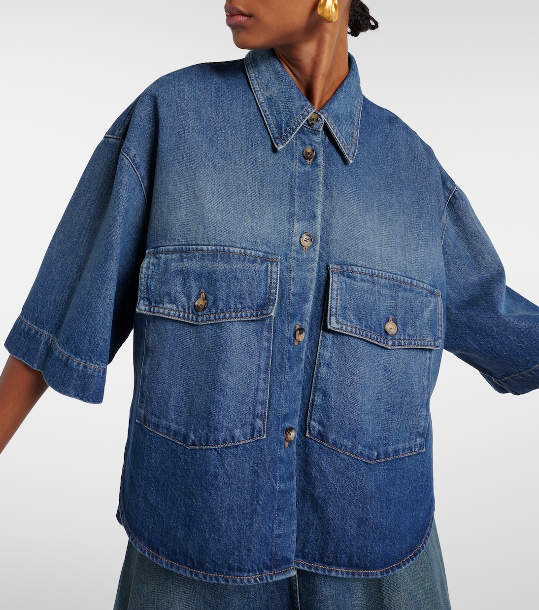 Camisa Mahsha de denim | Khaite