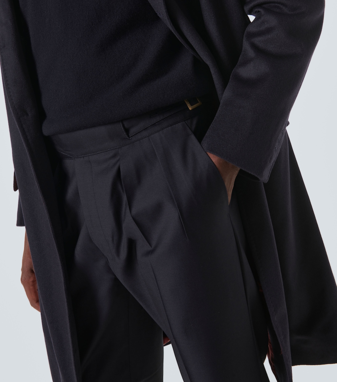 Pantaloni regular Manny in lana vergine | Rubinacci