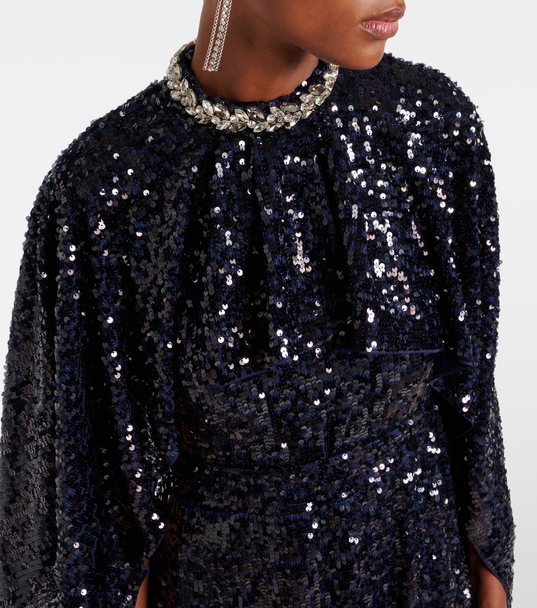 Abito lungo con paillettes | Erdem