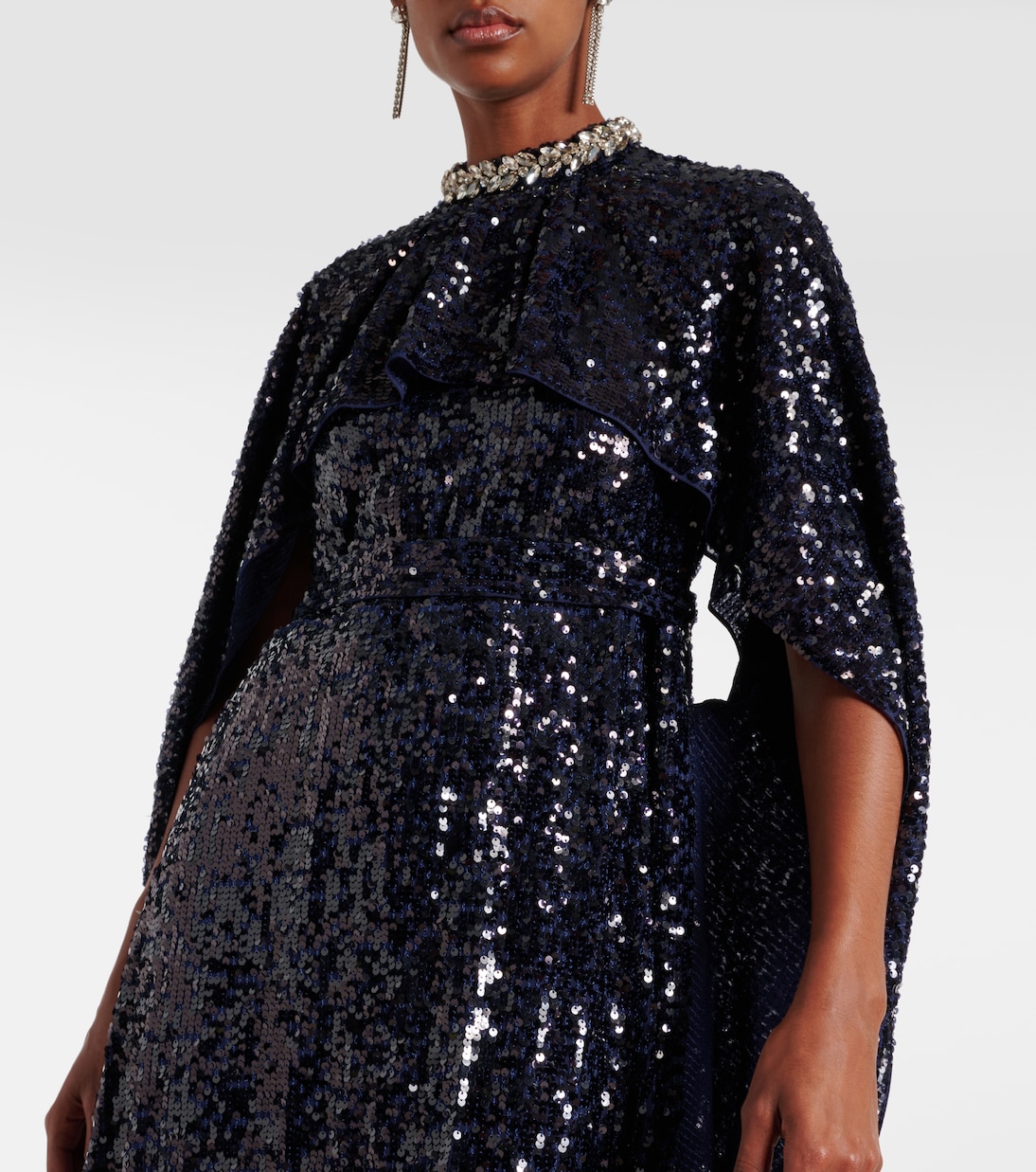 Abito lungo con paillettes | Erdem