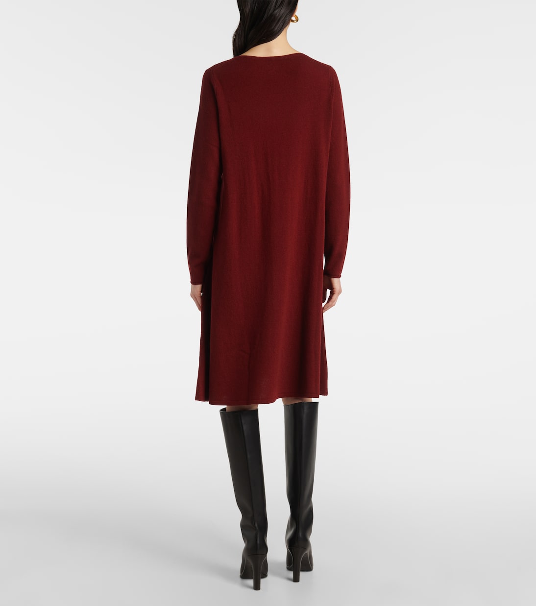 Robe pull en laine et cachemire en bourgogne Jardin Des Orangers Mytheresa
