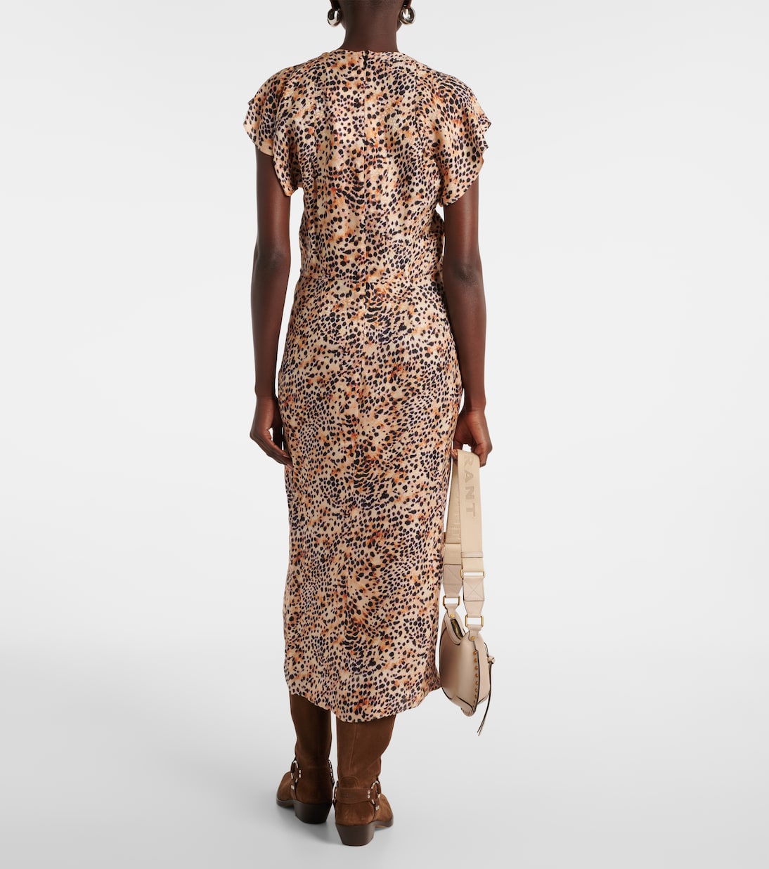 Robe midi Lyndsay imprimée | Isabel Marant
