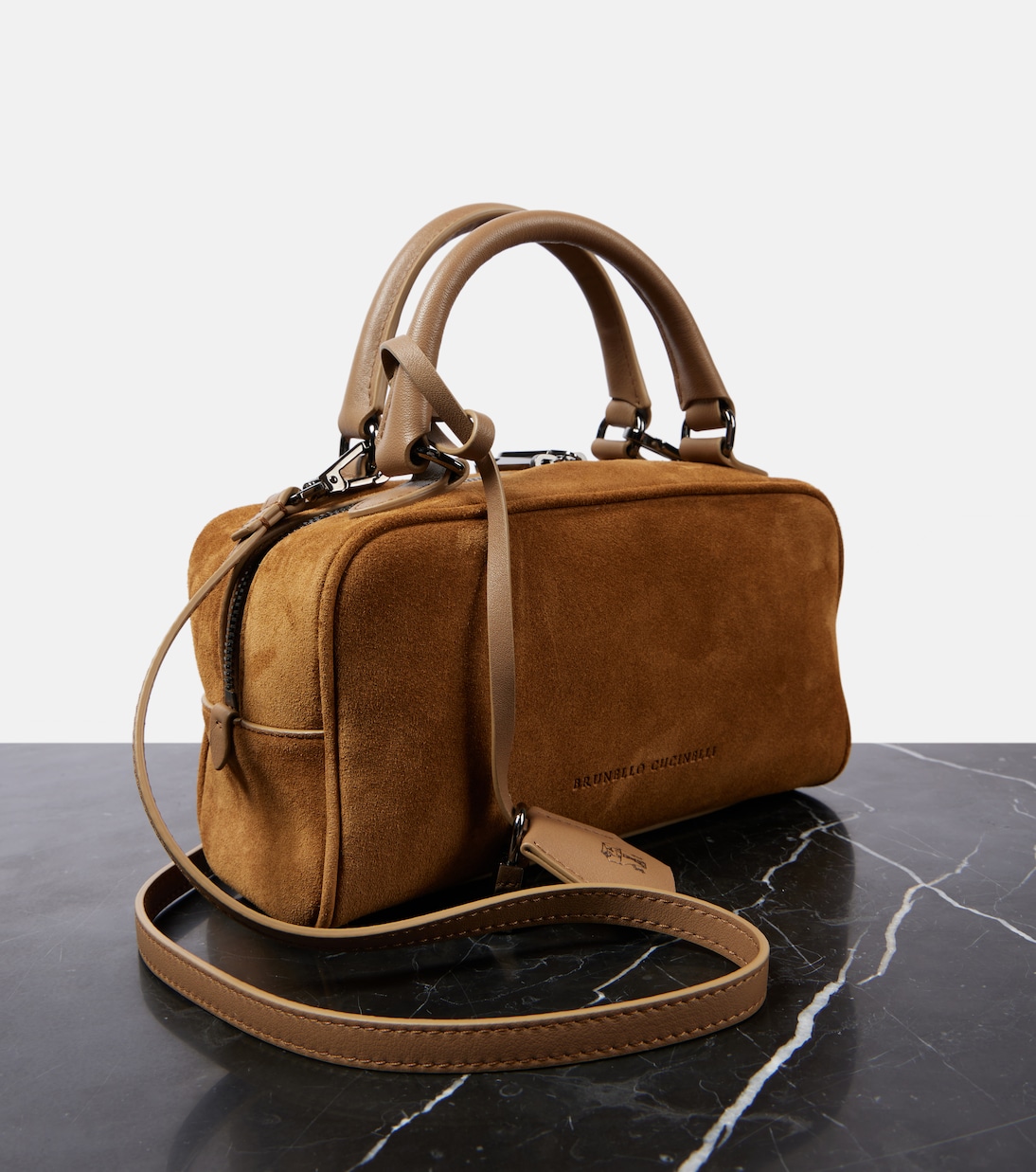 Borsa Small in suede | Brunello Cucinelli
