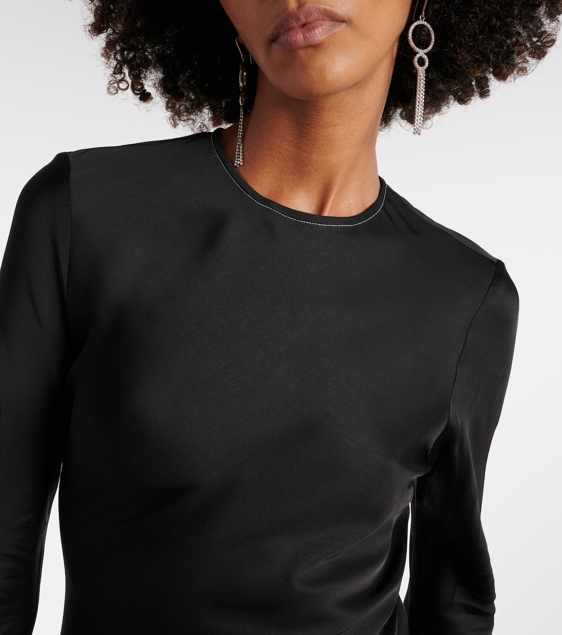 Robe longue en satin | Rotate