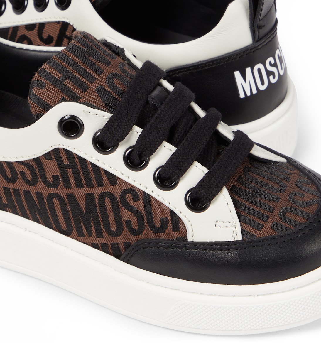 Sneakers mit Leder | Moschino Kids