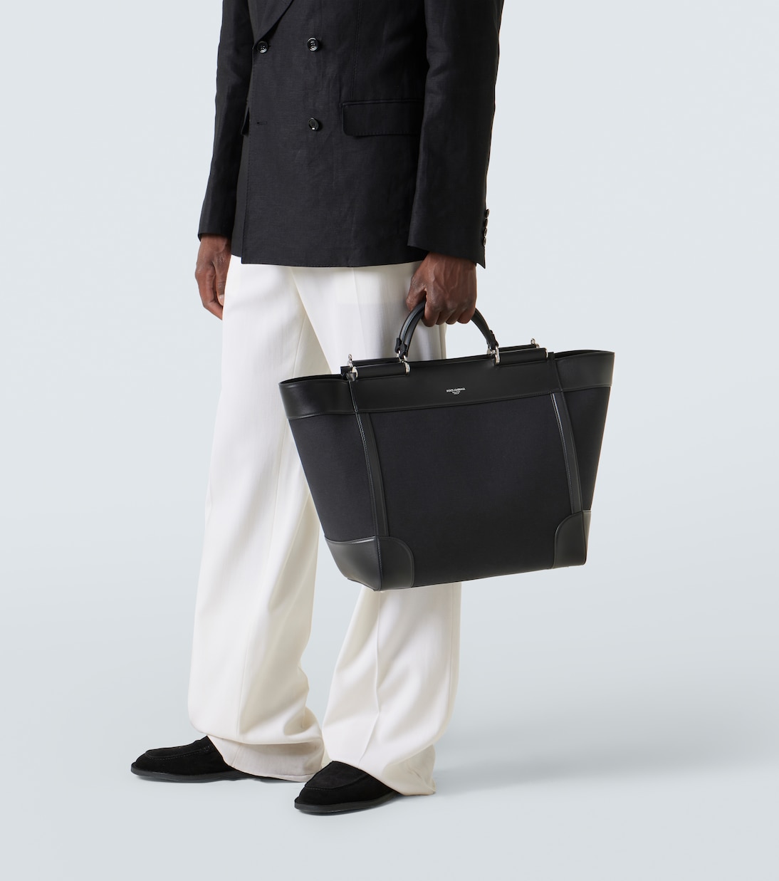 Leather-trimmed tote bag | Dolce&Gabbana