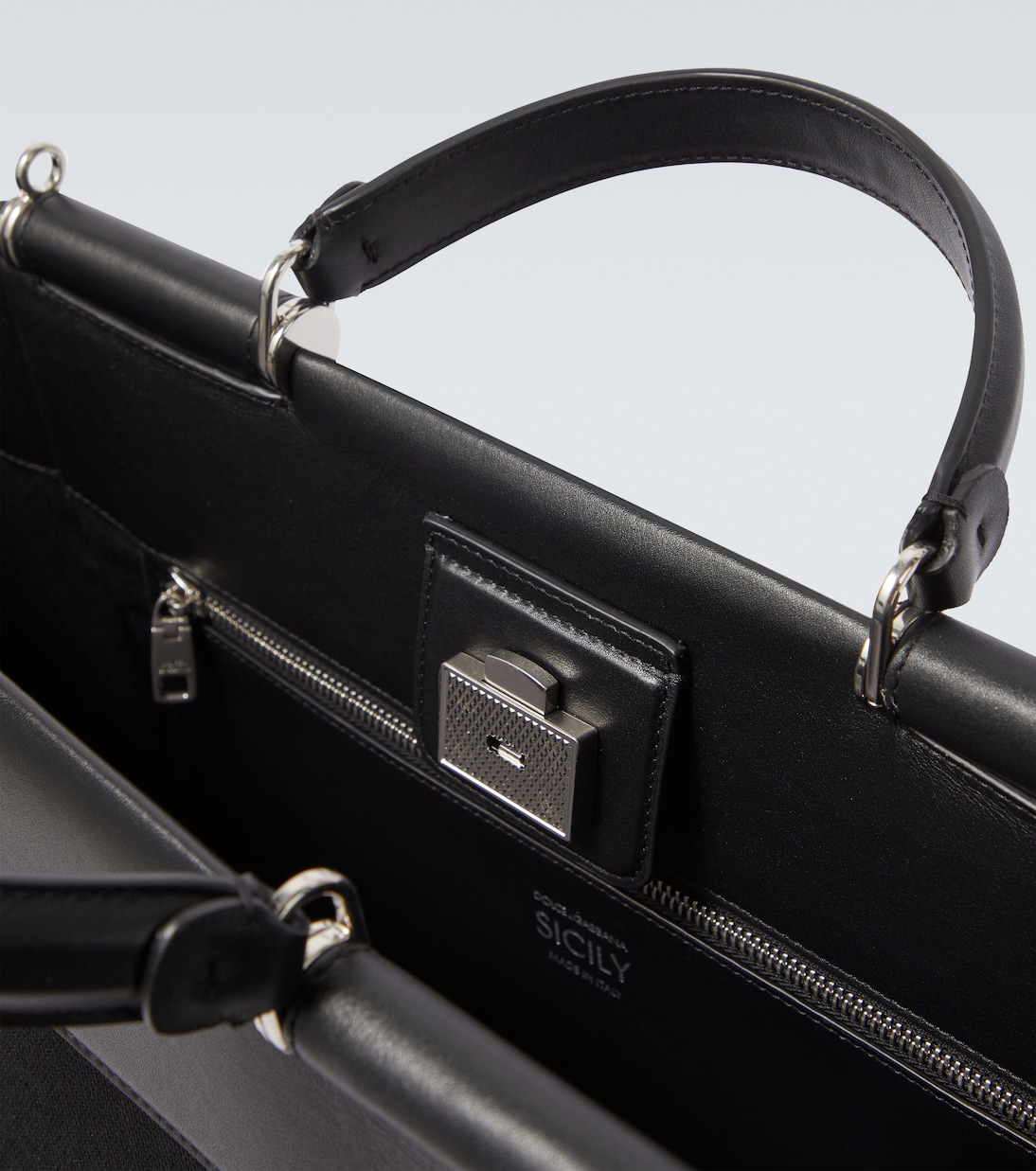 Leather-trimmed tote bag | Dolce&Gabbana