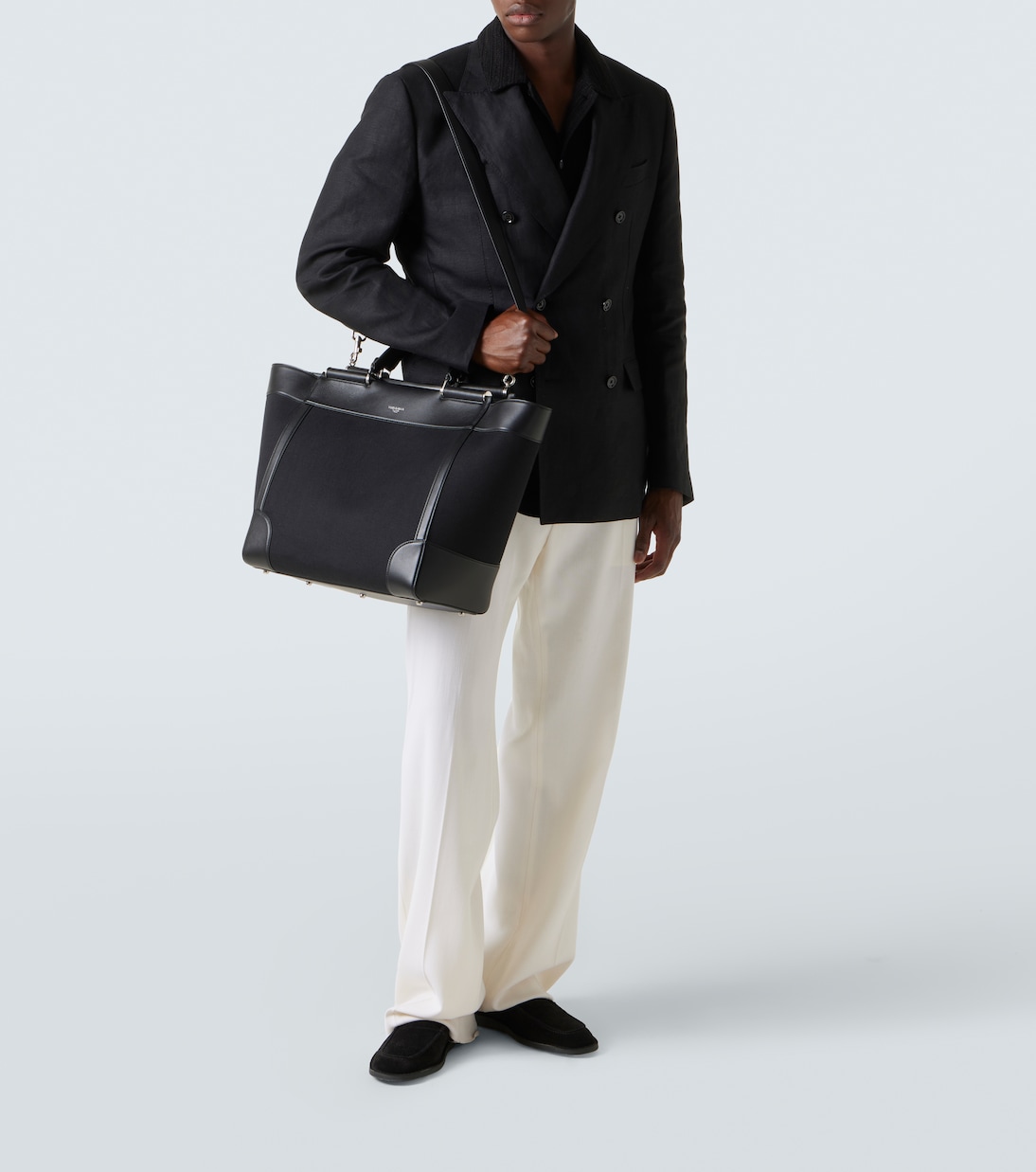 Leather-trimmed tote bag | Dolce&Gabbana