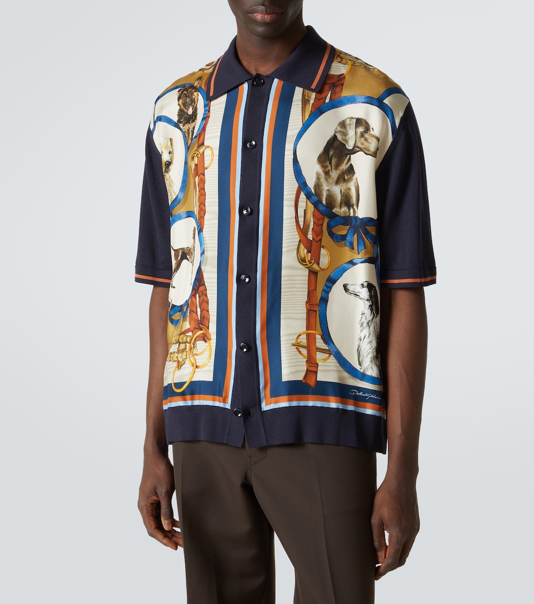 Camicia bowling in seta e cotone | Dolce&Gabbana