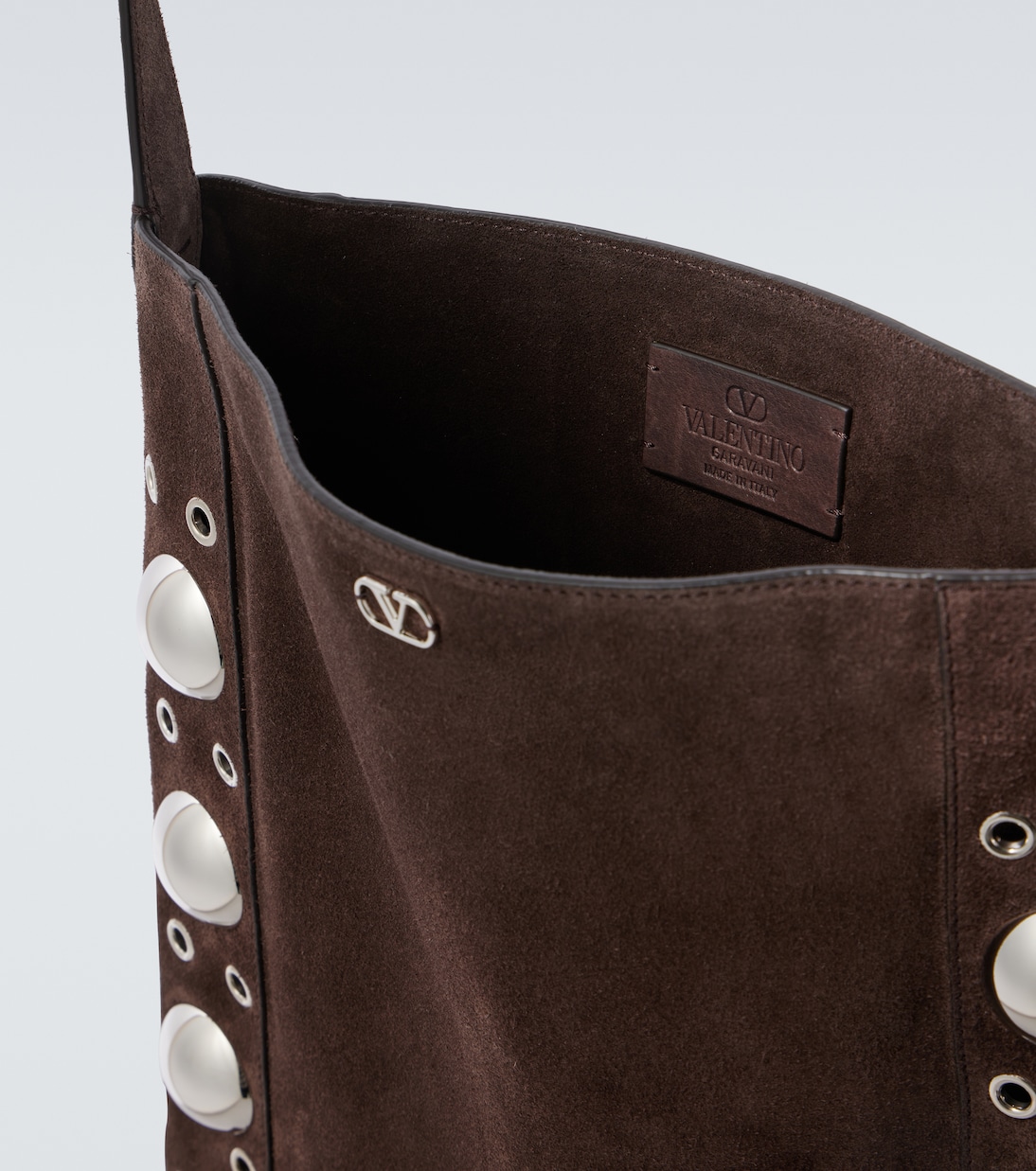 Sac Nellcôte en daim à ornements | Valentino Garavani