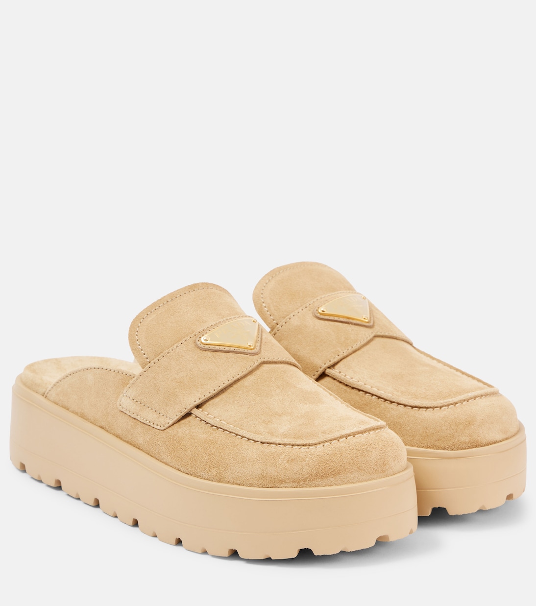 Mules in suede | Prada