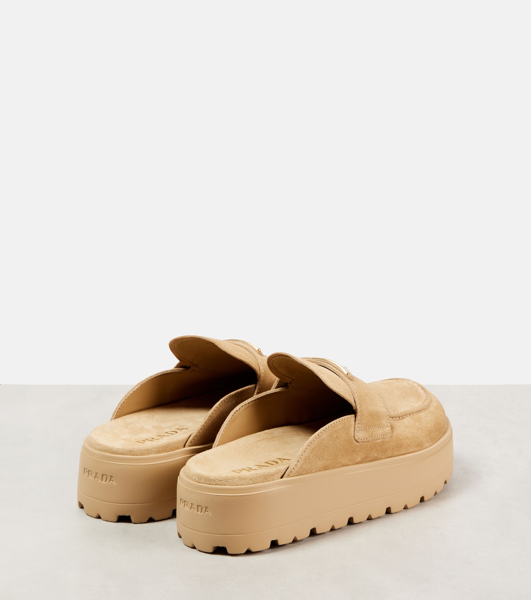 Mules in suede | Prada