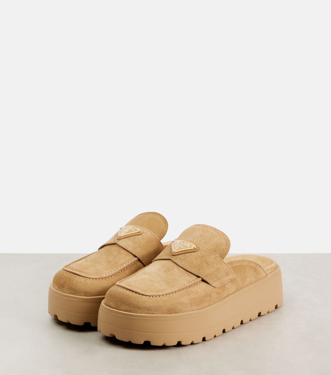 Mules in suede | Prada