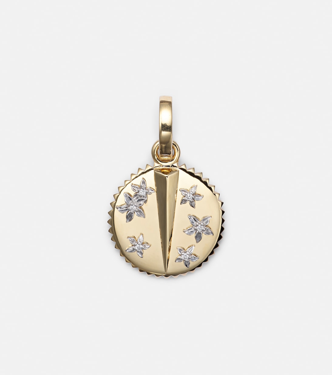 Collana pendente FOUNDRAE in oro 18kt con diamanti, simbolo di resilienza e stile giovane