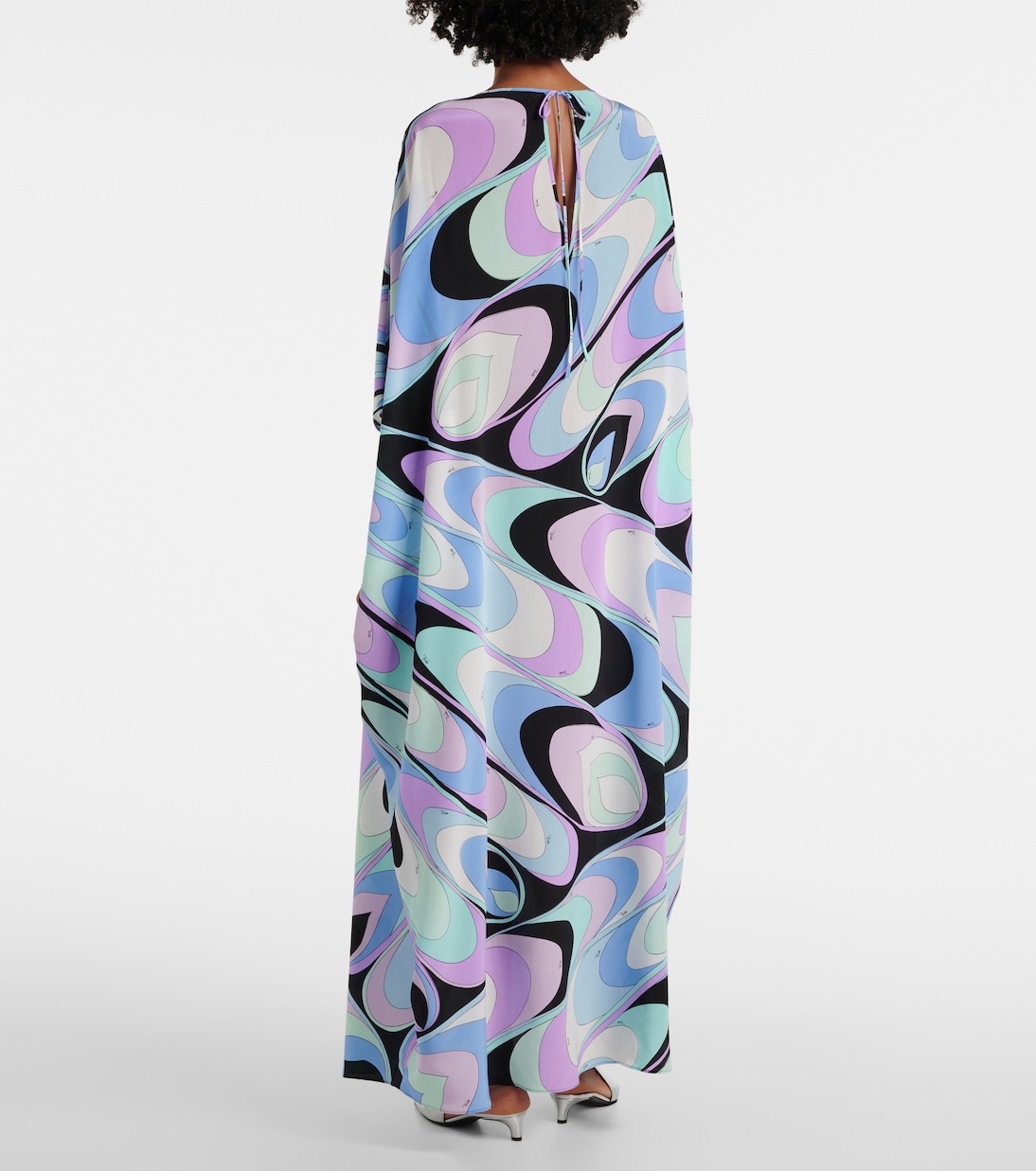 Caftano Iride in seta crêpe de chine | Pucci