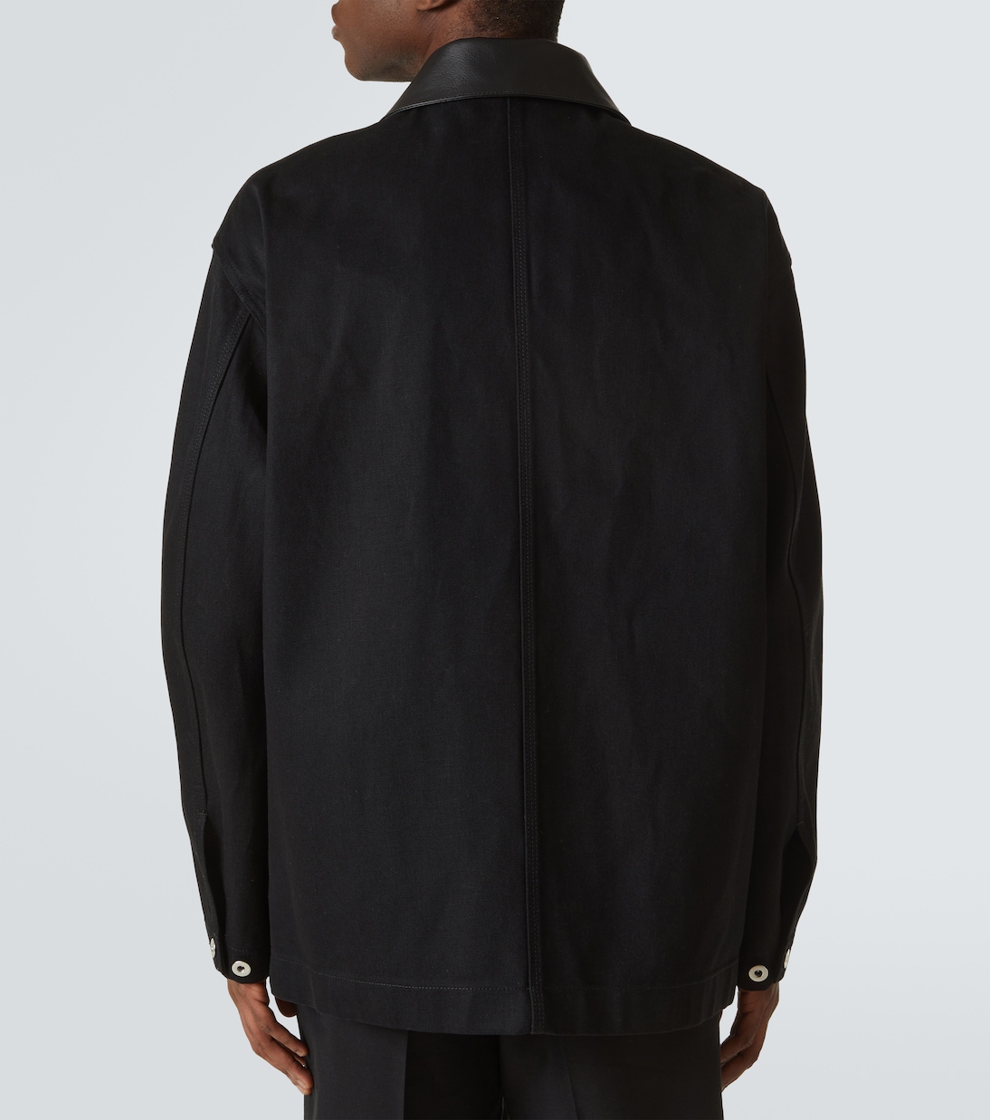 Jeansjacke mit Leder | Jil Sander