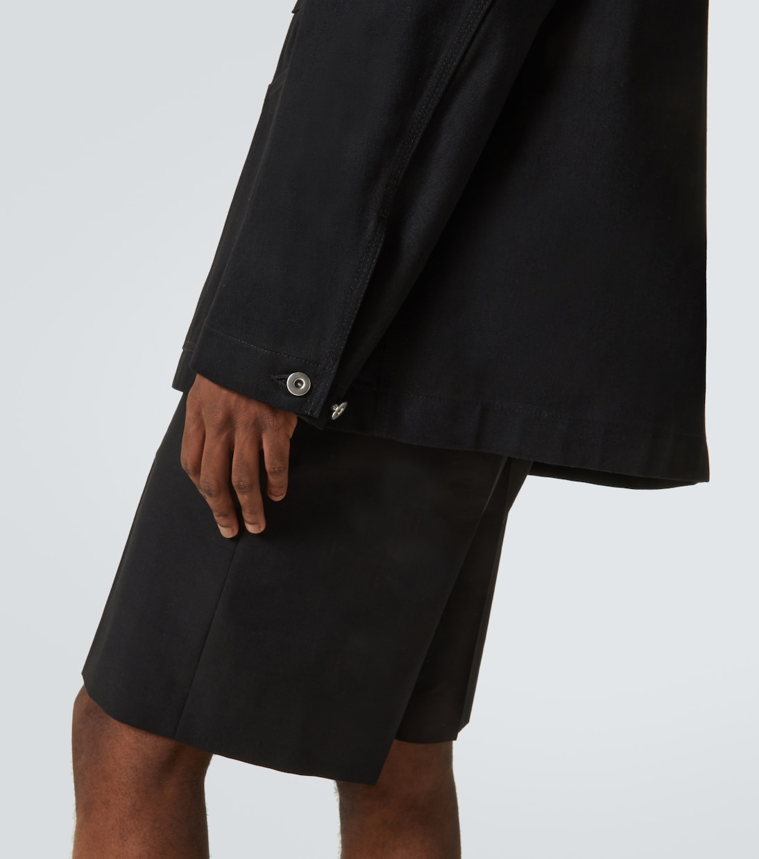 Jeansjacke mit Leder | Jil Sander