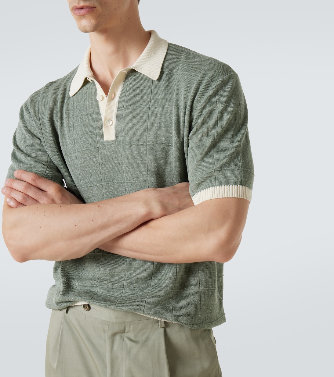 Polo en lin et soie | Canali