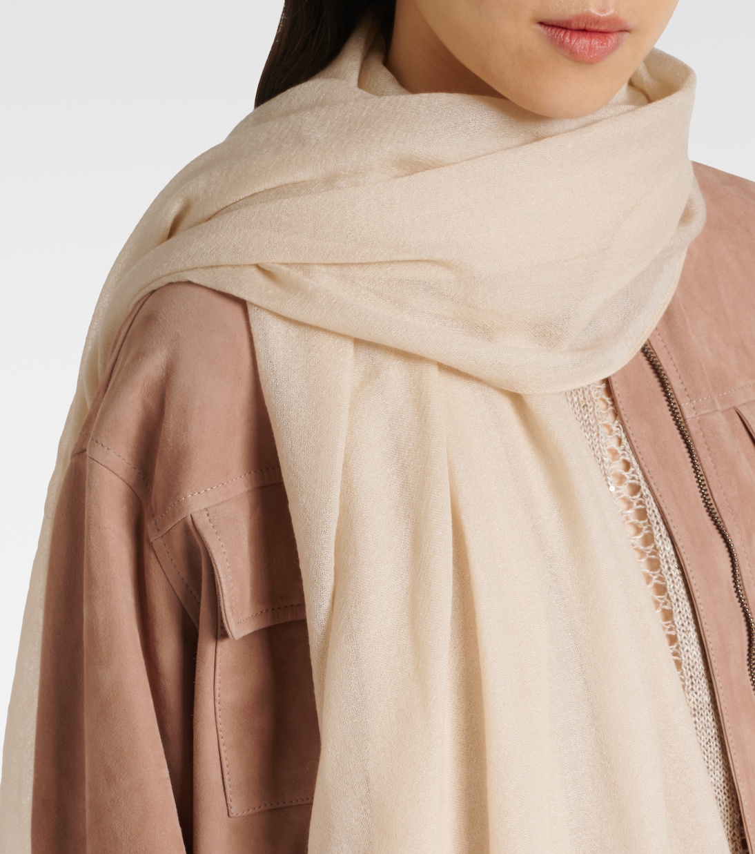Sciarpa in cashmere e seta | Brunello Cucinelli