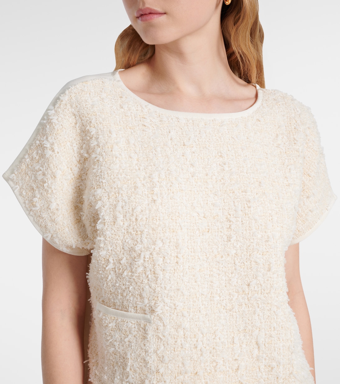 Top in tweed di cotone e seta | Moncler