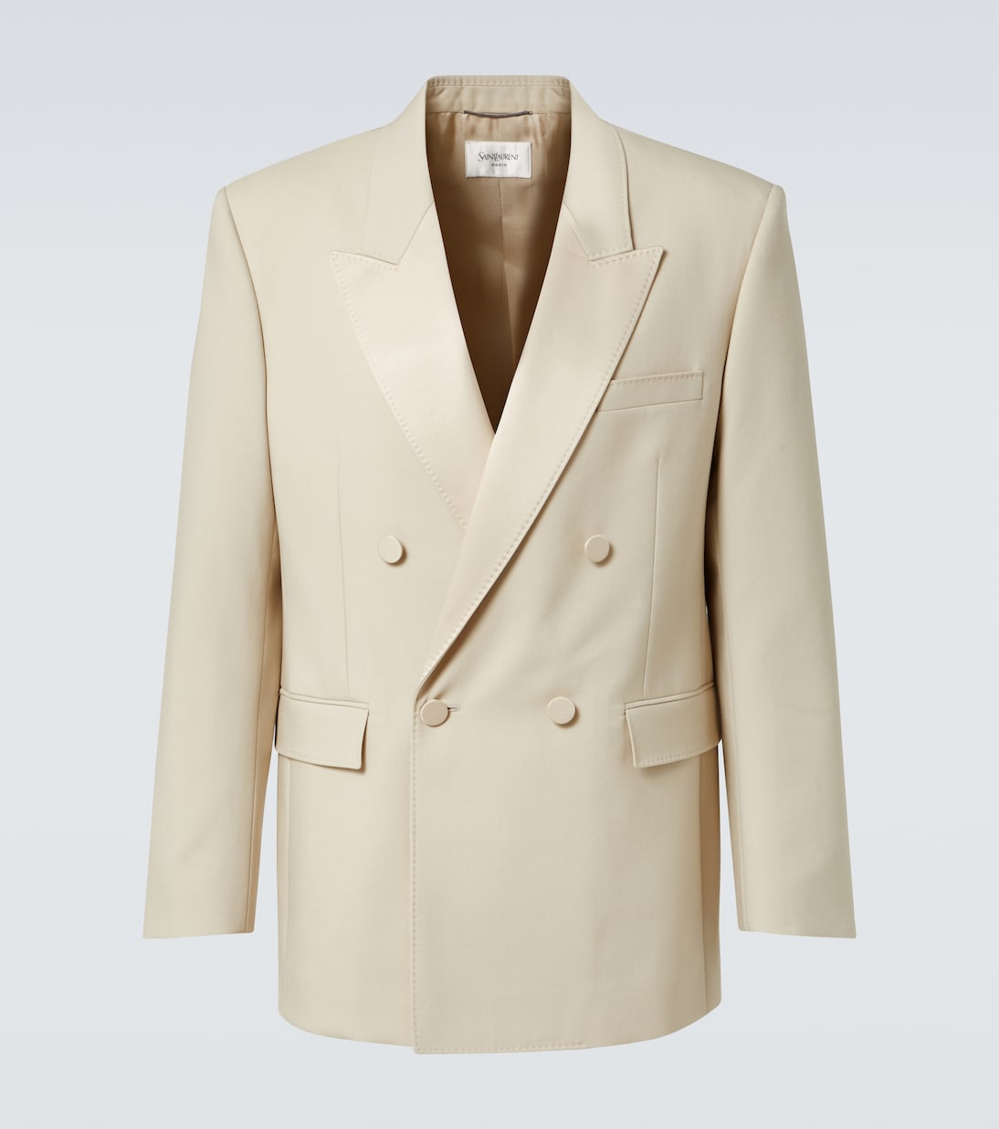Double-breasted wool tuxedo jacket | Saint Laurent
