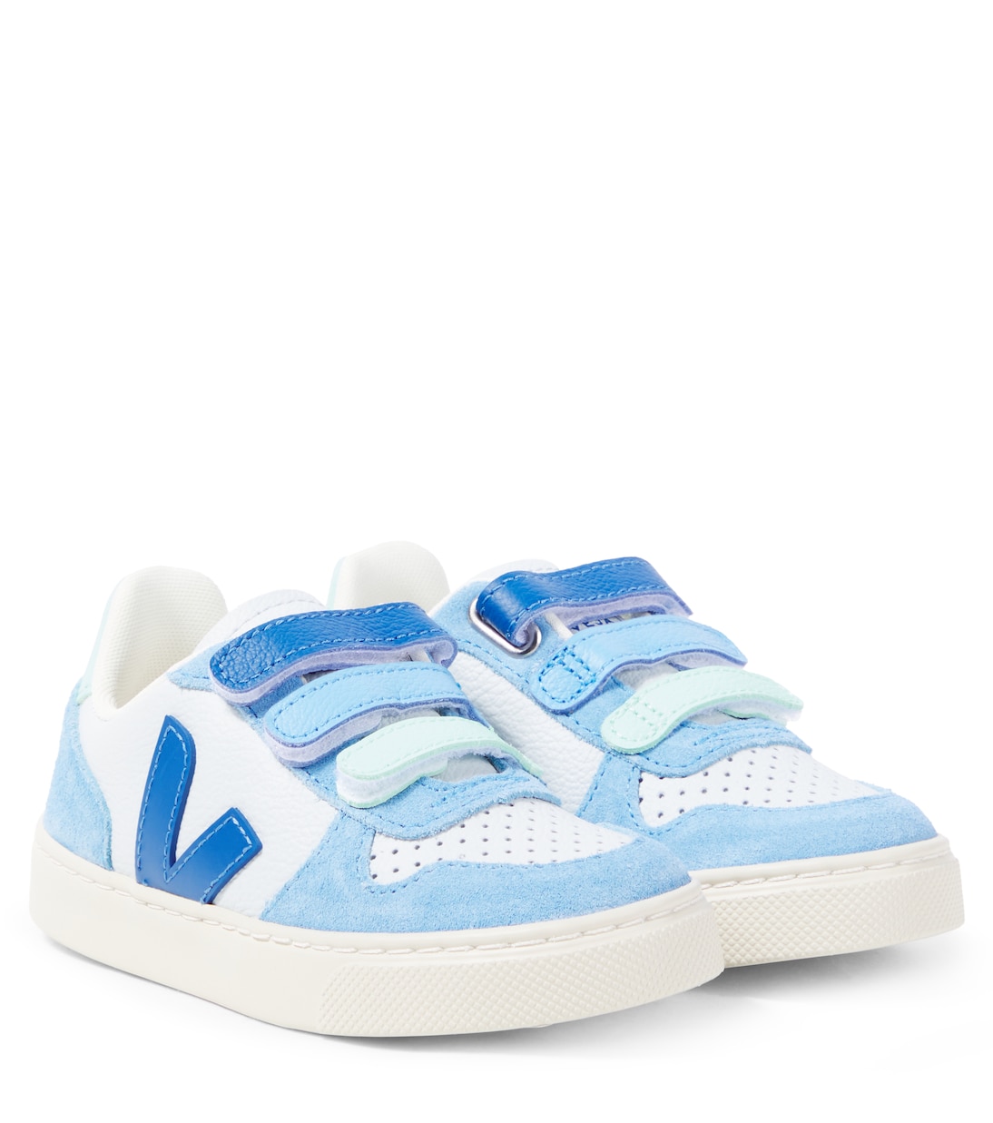 Sneakers V-10 aus Leder und Veloursleder | Veja Kids