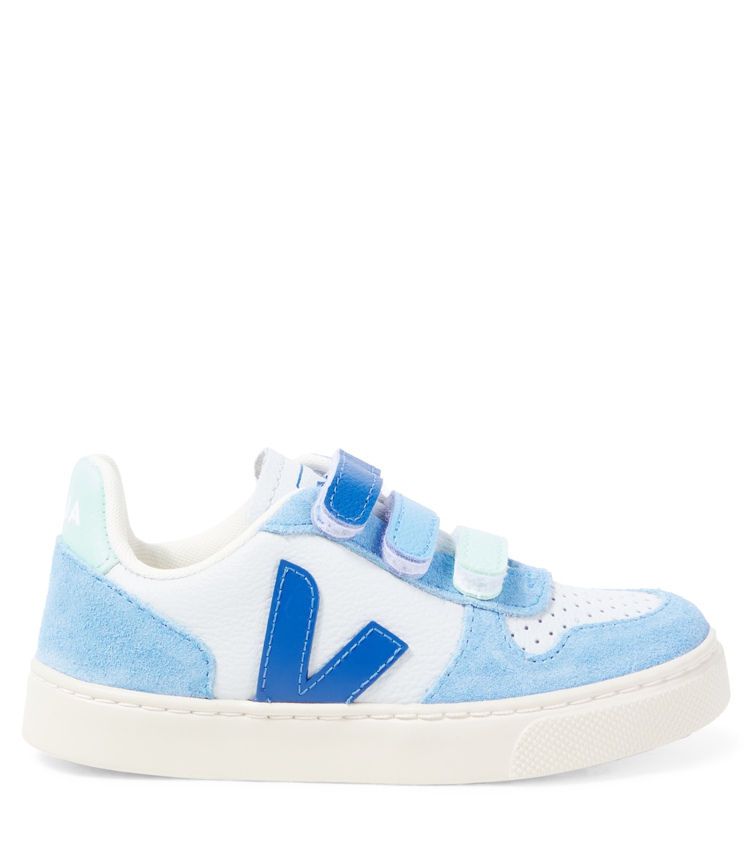 Sneakers V-10 aus Leder und Veloursleder | Veja Kids
